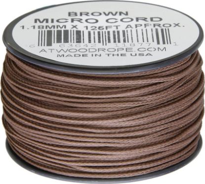 Micro Cord 125ft Brown